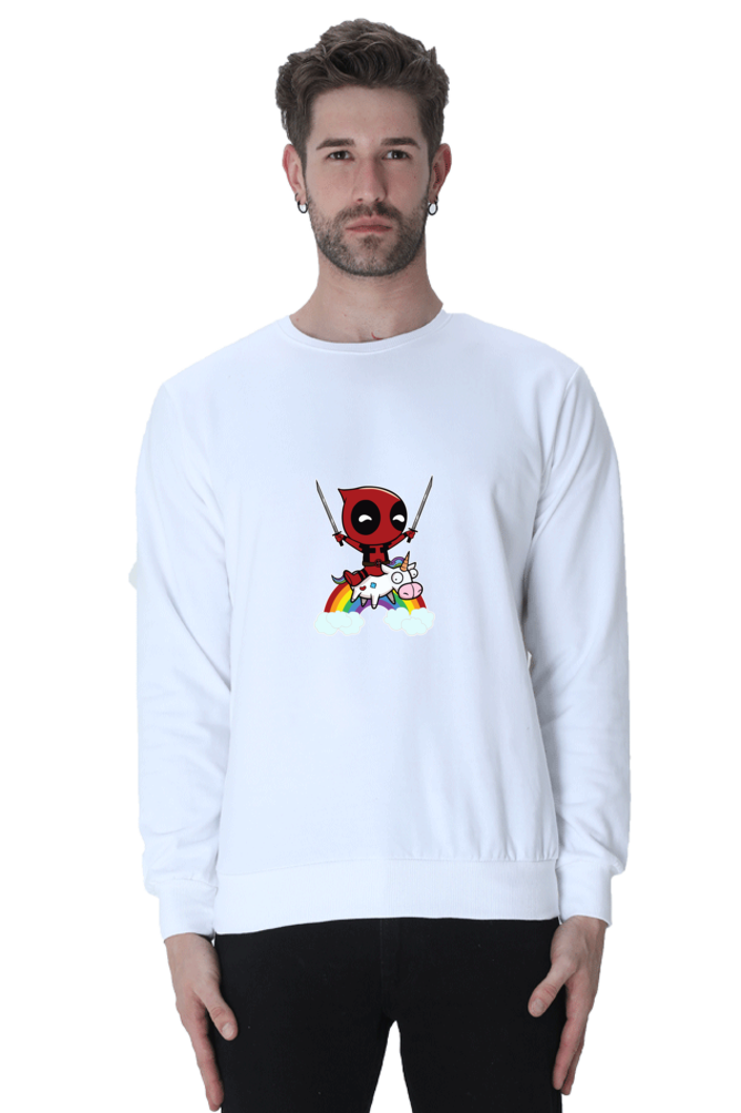 Marver : Deadpool : 100% Cotton Premium Sweatshirt