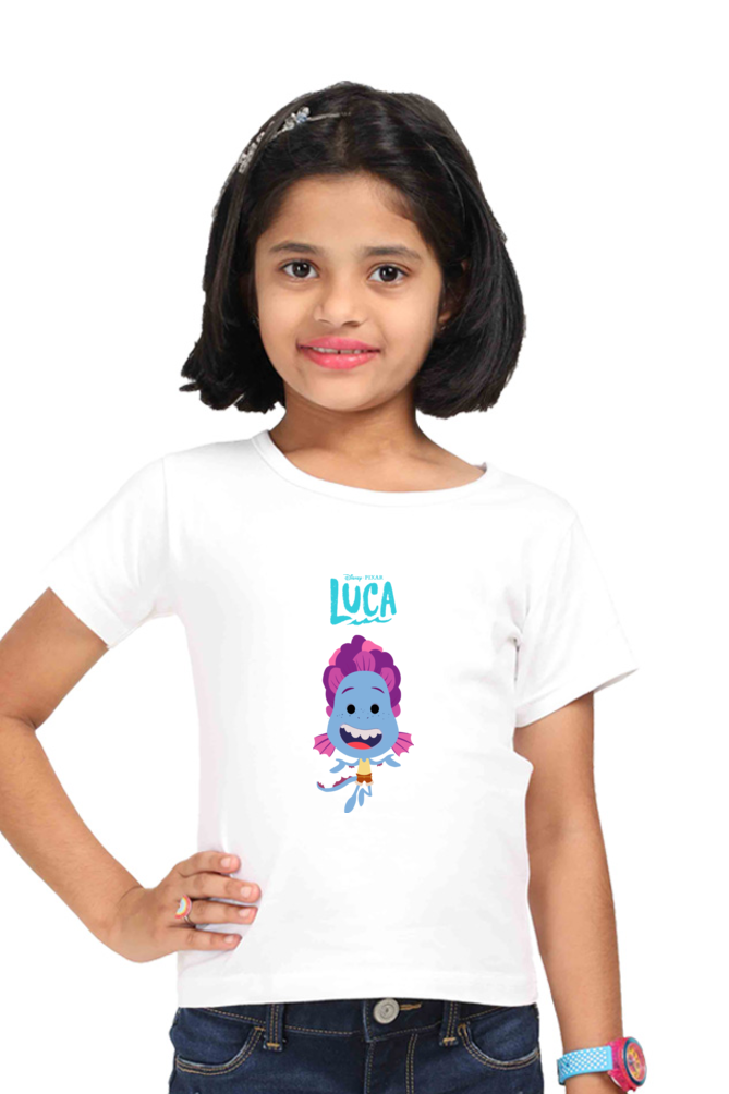 Luca : Premium 100% Cotton T - Shirt ( girl )