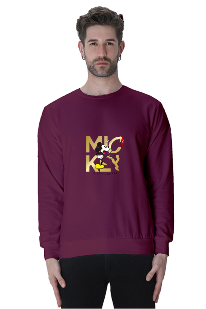 Mickey Gold : 100% Cotton Premium Sweatshirt