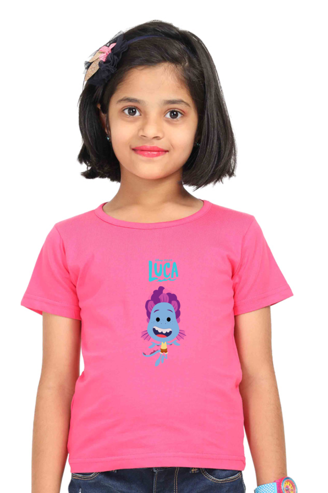 Luca : Premium 100% Cotton T - Shirt ( girl )