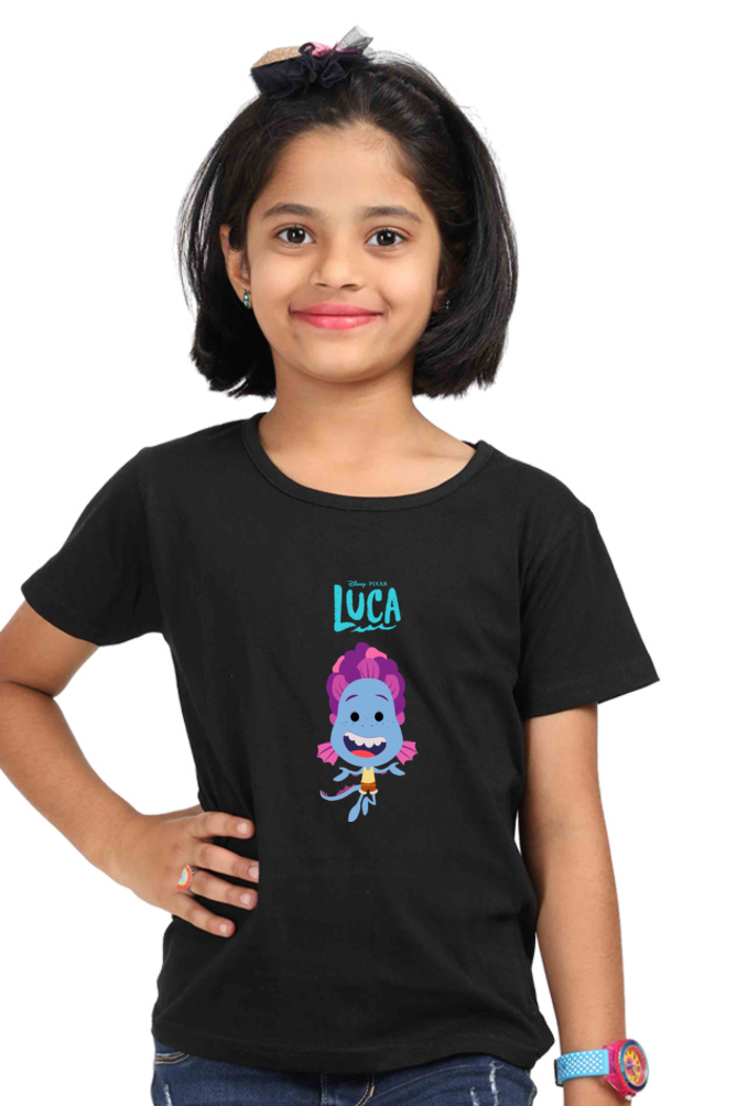 Luca : Premium 100% Cotton T - Shirt ( girl )