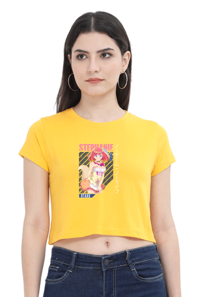 Anime : Stephanie : Premium 100% Cotton Crop Top