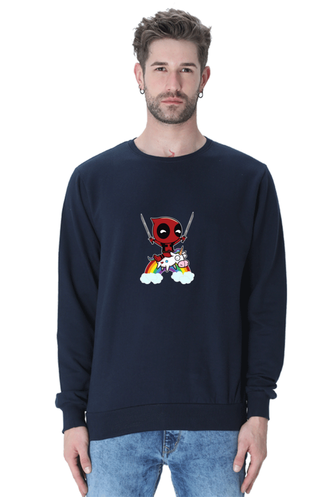 Marver : Deadpool : 100% Cotton Premium Sweatshirt