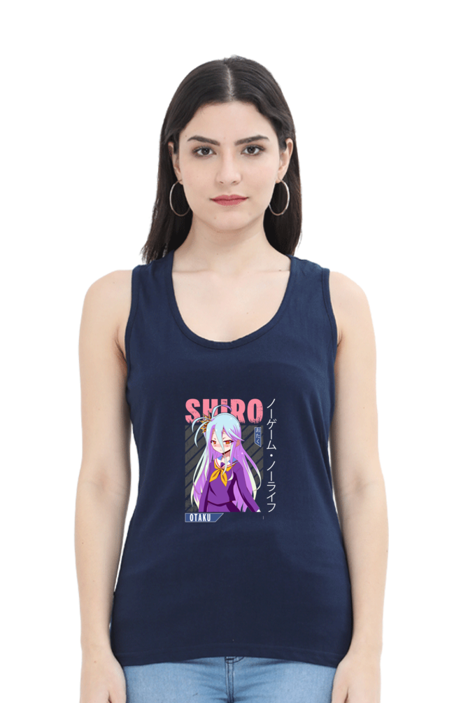 Anime : Shiro : Premium 100% Cotton Tank Top