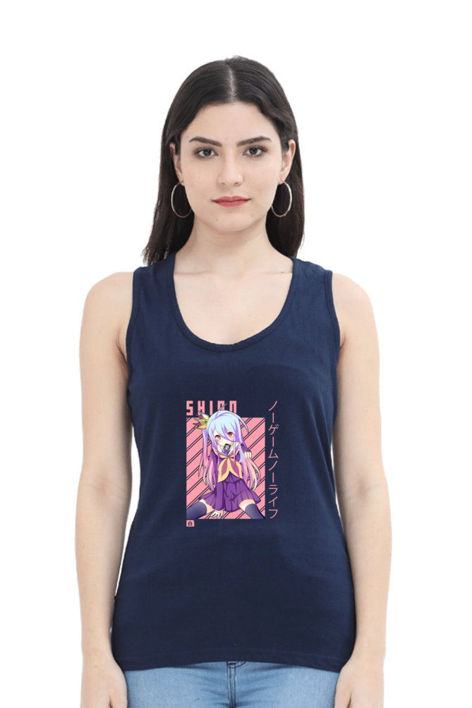 Anime : Shiro : Premium 100% Cotton Tank Top