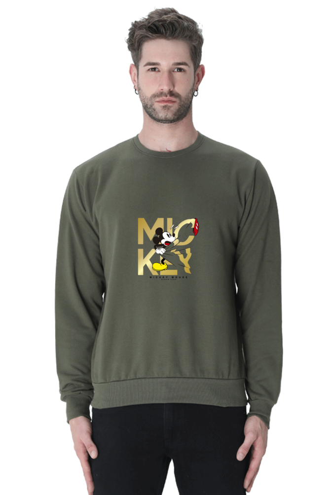 Mickey Gold : 100% Cotton Premium Sweatshirt