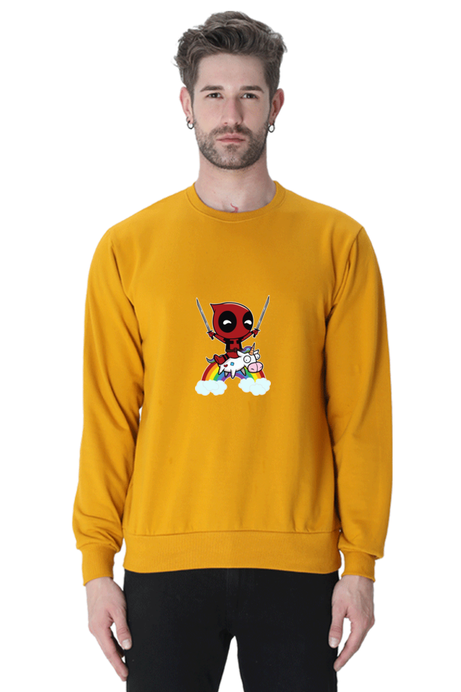 Marver : Deadpool : 100% Cotton Premium Sweatshirt