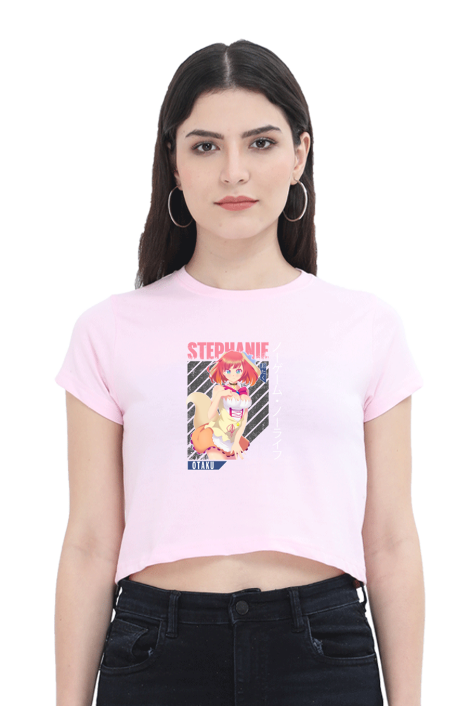 Anime : Stephanie : Premium 100% Cotton Crop Top