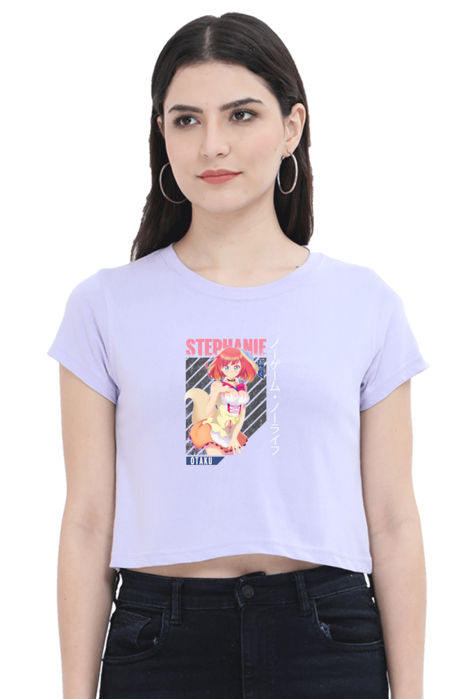 Anime : Stephanie : Premium 100% Cotton Crop Top