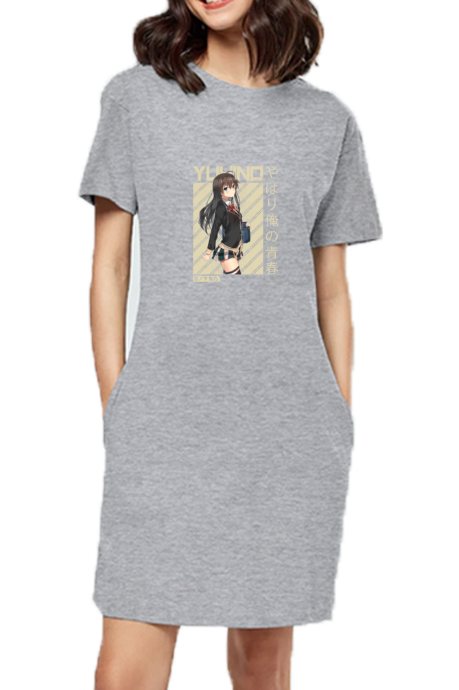 Anime : Yuhino : 100% Cotton T-Shirt Dress