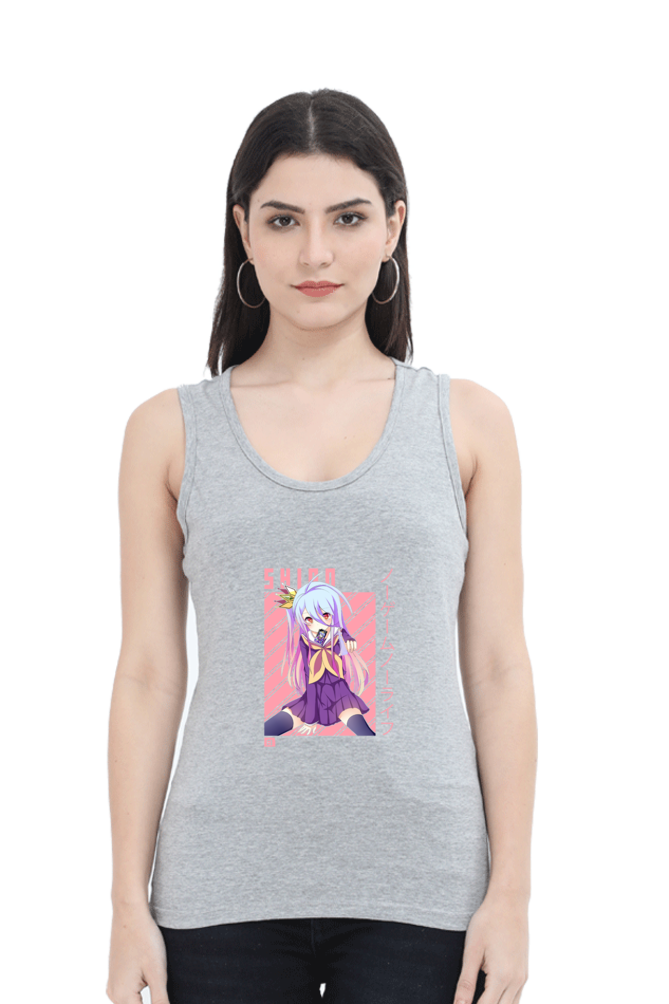 Anime : Shiro : Premium 100% Cotton Tank Top