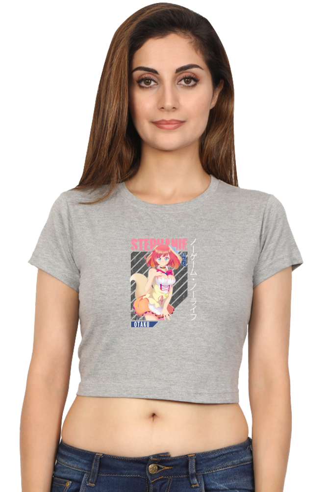 Anime : Stephanie : Premium 100% Cotton Crop Top