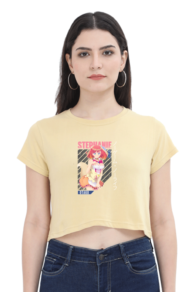 Anime : Stephanie : Premium 100% Cotton Crop Top