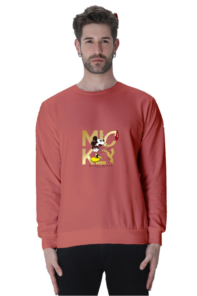 Mickey Gold : 100% Cotton Premium Sweatshirt