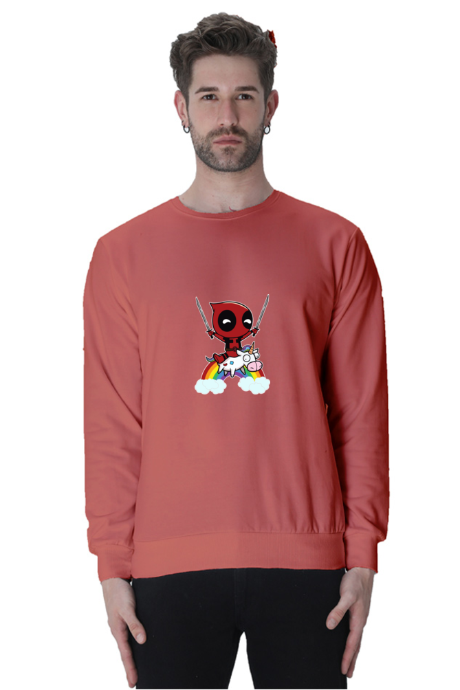 Marver : Deadpool : 100% Cotton Premium Sweatshirt