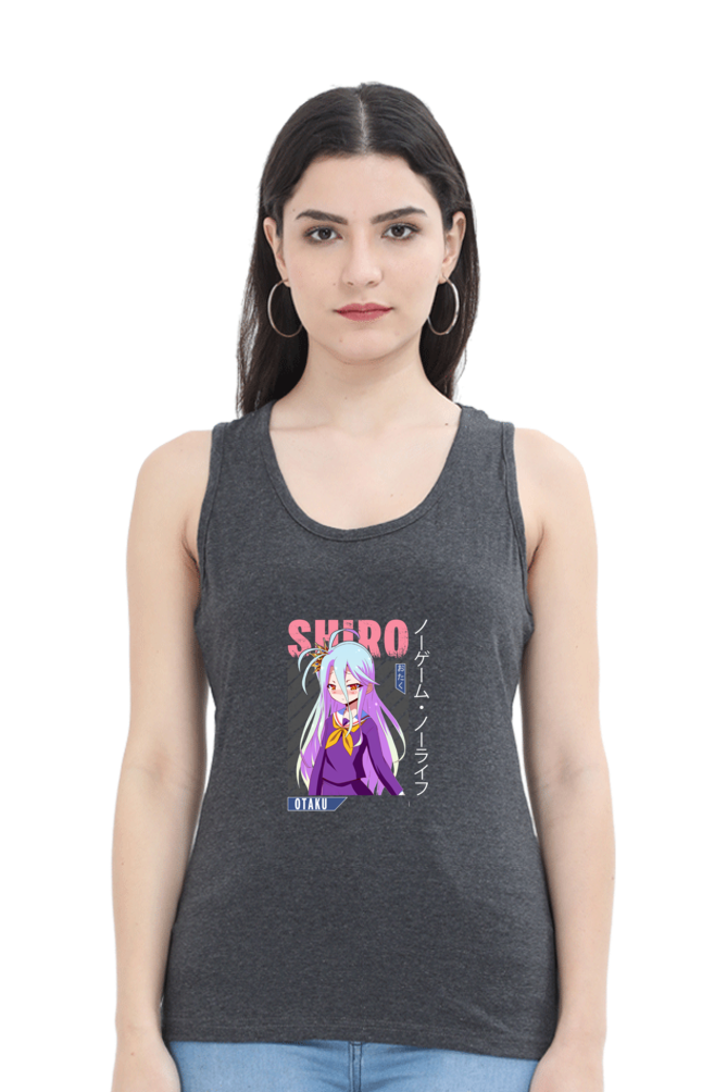 Anime : Shiro : Premium 100% Cotton Tank Top