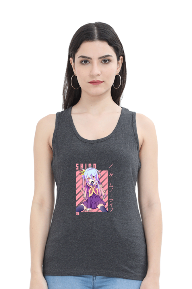 Anime : Shiro : Premium 100% Cotton Tank Top