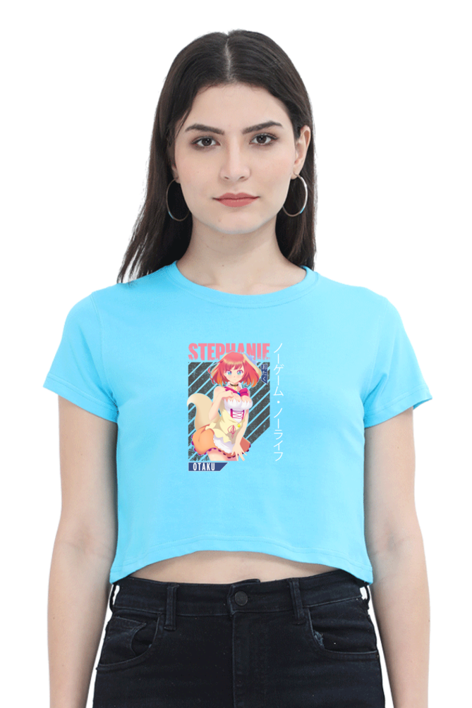 Anime : Stephanie : Premium 100% Cotton Crop Top