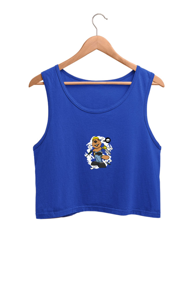 Fancy Plumber : 100% Cotton Crop Tank