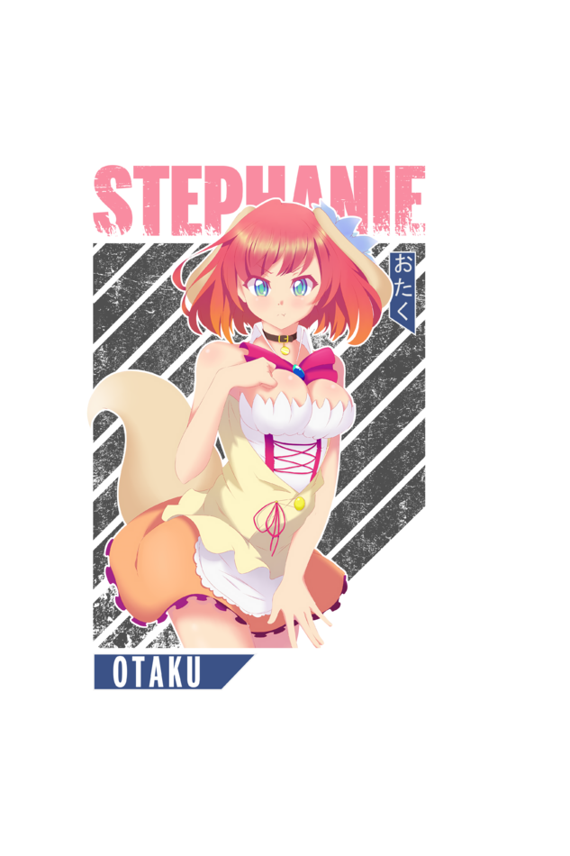 Anime : Stephanie : Premium 100% Cotton Crop Top