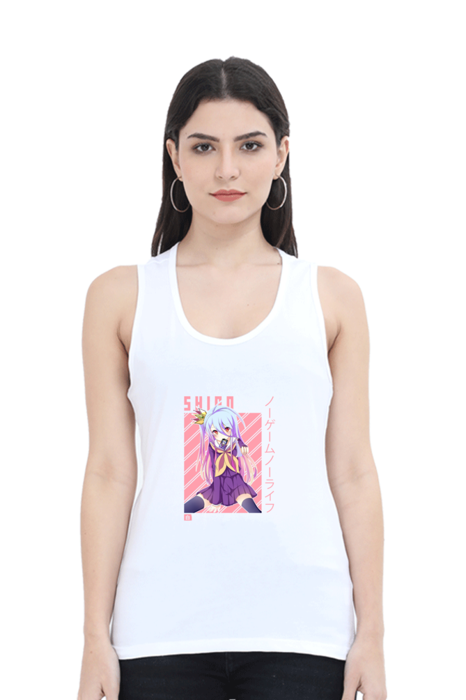 Anime : Shiro : Premium 100% Cotton Tank Top