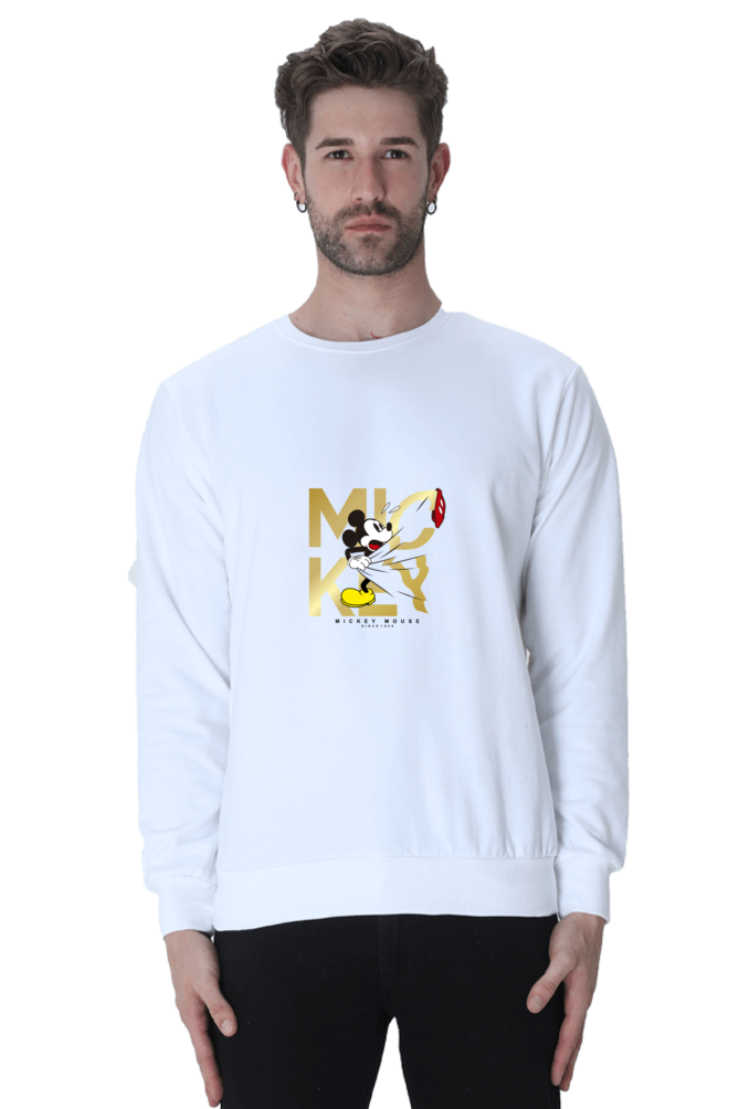 Mickey Gold : 100% Cotton Premium Sweatshirt