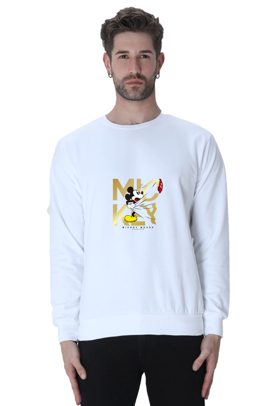 Mickey Gold : 100% Cotton Premium Sweatshirt