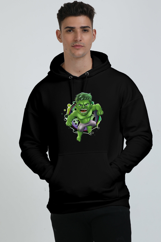 Hulk : Oversized Premium Hooded Sweatshirt