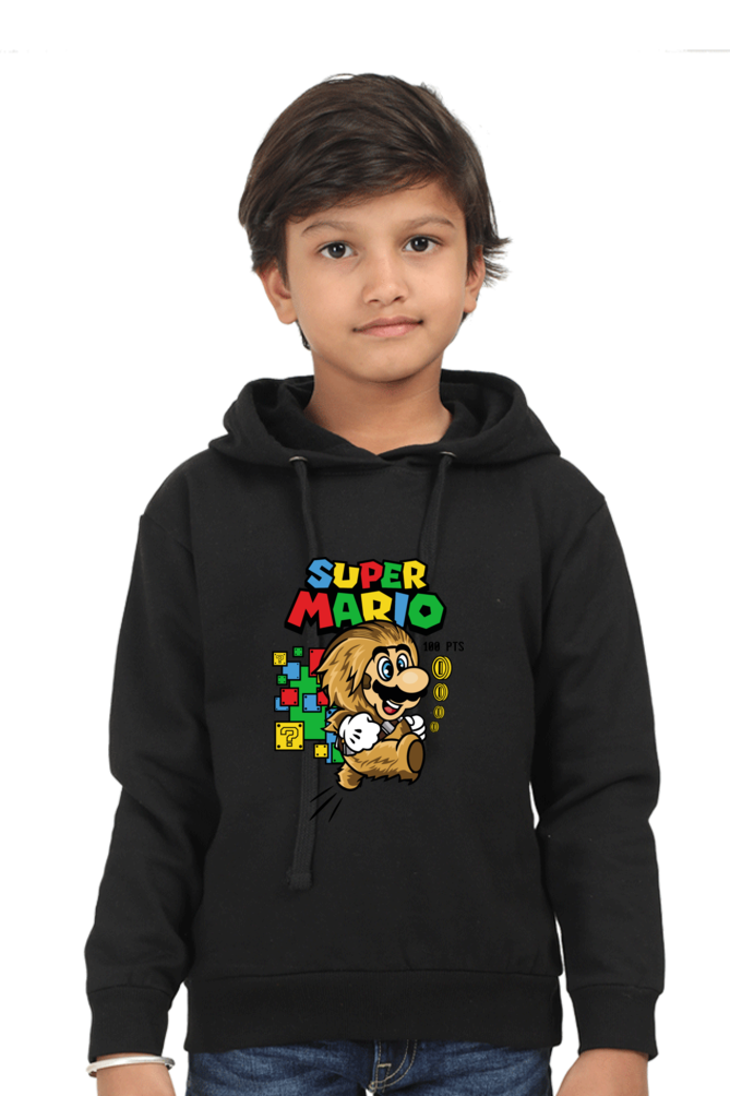 Mario : Premium 100% Cotton Hooded Sweatshirt