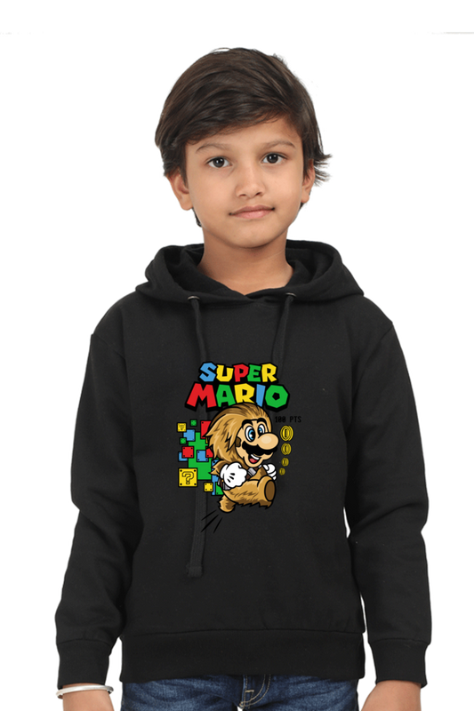 Mario : Premium 100% Cotton Hooded Sweatshirt