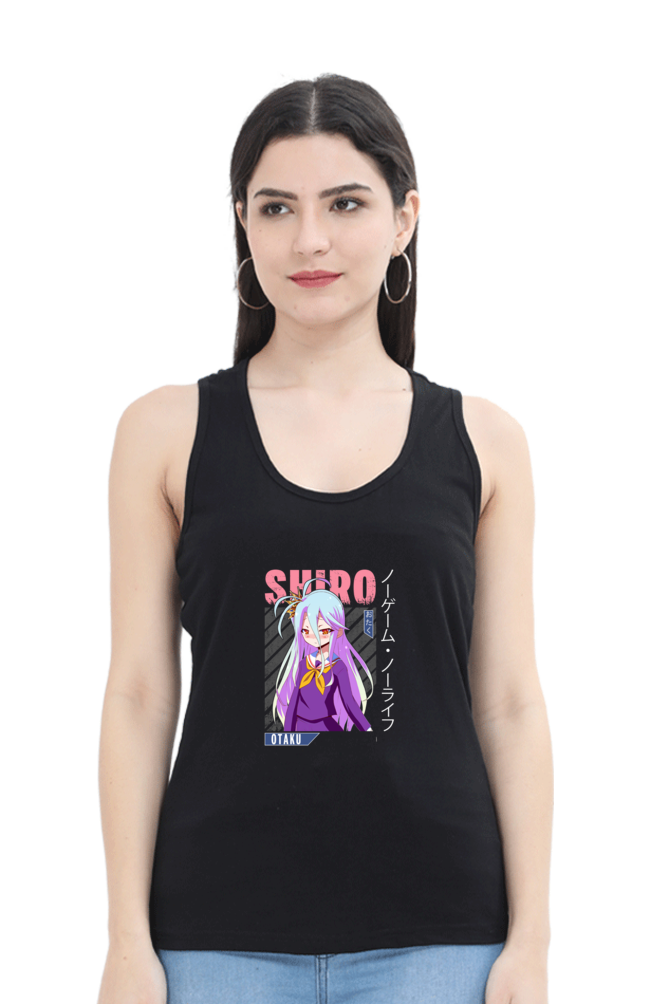 Anime : Shiro : Premium 100% Cotton Tank Top