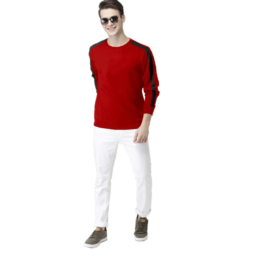 Solid Round Neck T-Shirt for Men