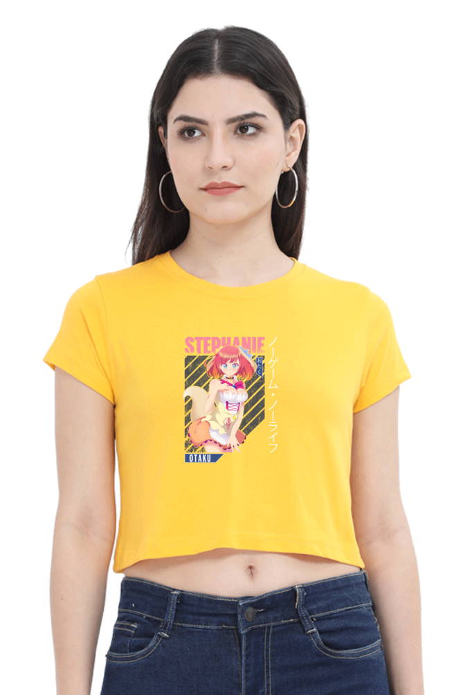 Anime : Stephanie : Premium 100% Cotton Crop Top