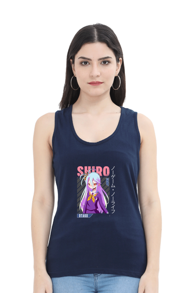 Anime : Shiro : Premium 100% Cotton Tank Top