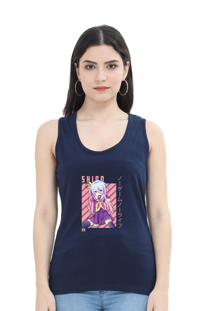 Anime : Shiro : Premium 100% Cotton Tank Top