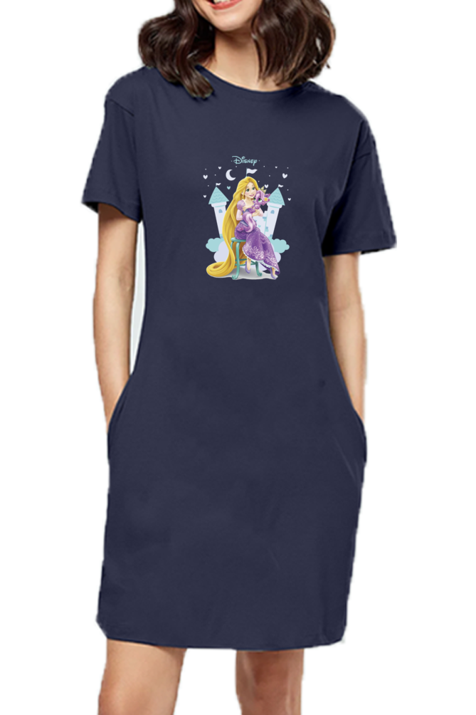 Princess : 100% Cotton Premium Women’s T-Shirt Dress