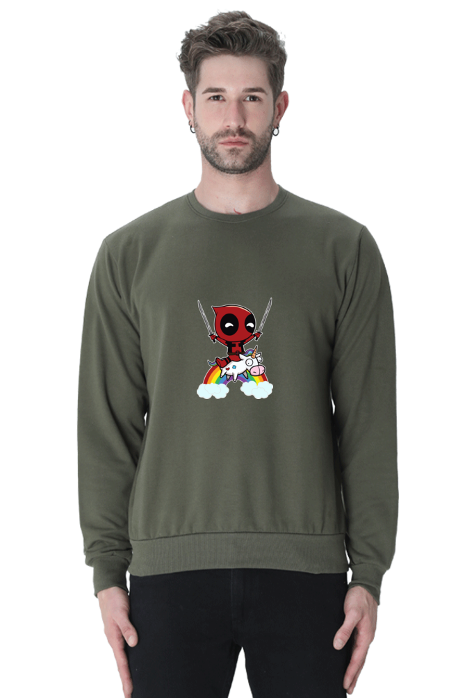 Marver : Deadpool : 100% Cotton Premium Sweatshirt