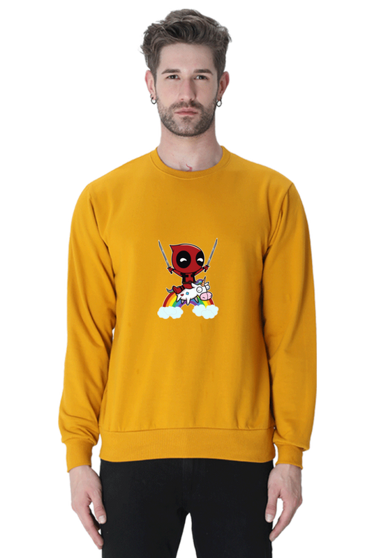 Marver : Deadpool : 100% Cotton Premium Sweatshirt