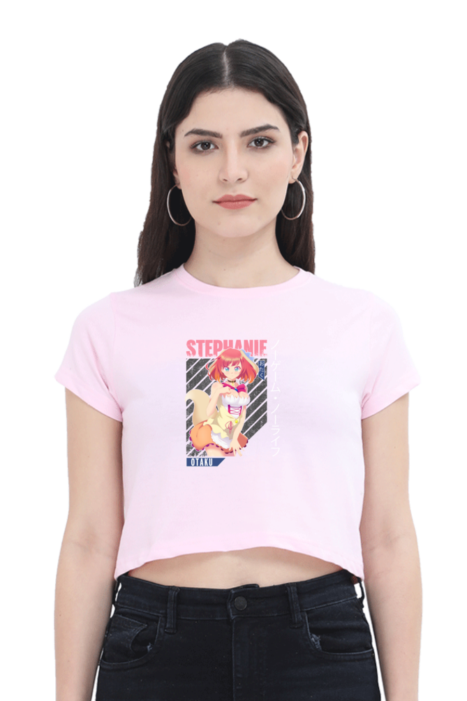 Anime : Stephanie : Premium 100% Cotton Crop Top