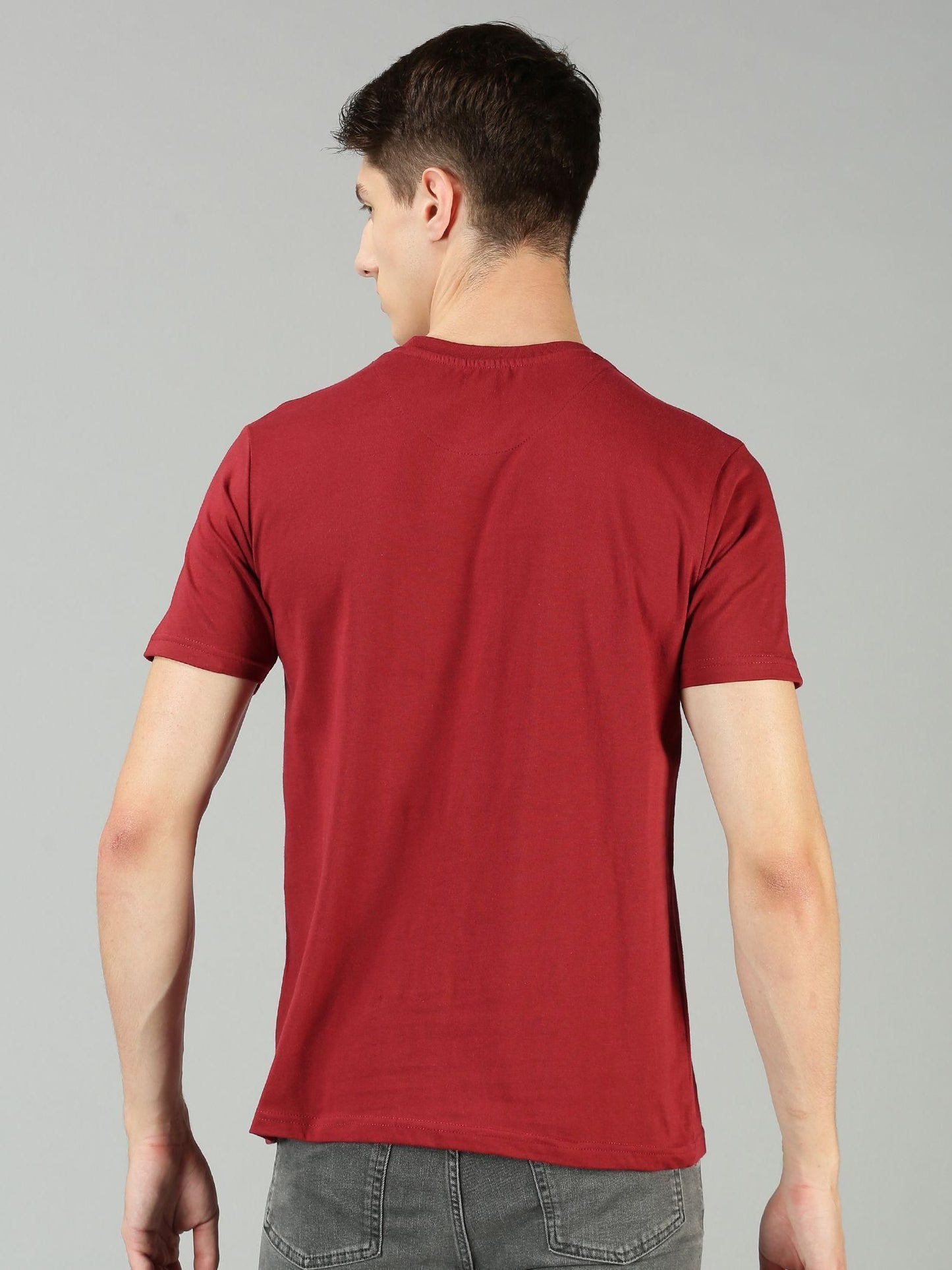 THE HOLLANDER Cotton Half Sleeevs Printed Mens Round Neck T-Shirt