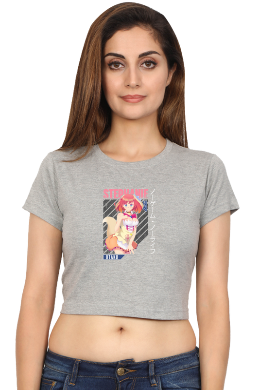 Anime : Stephanie : Premium 100% Cotton Crop Top