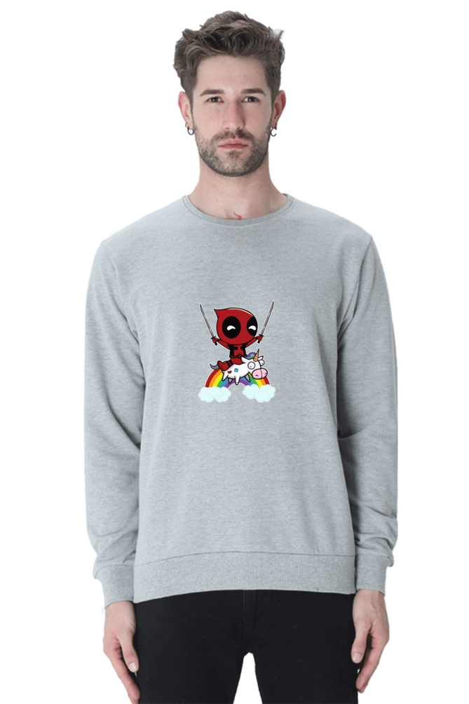 Marver : Deadpool : 100% Cotton Premium Sweatshirt