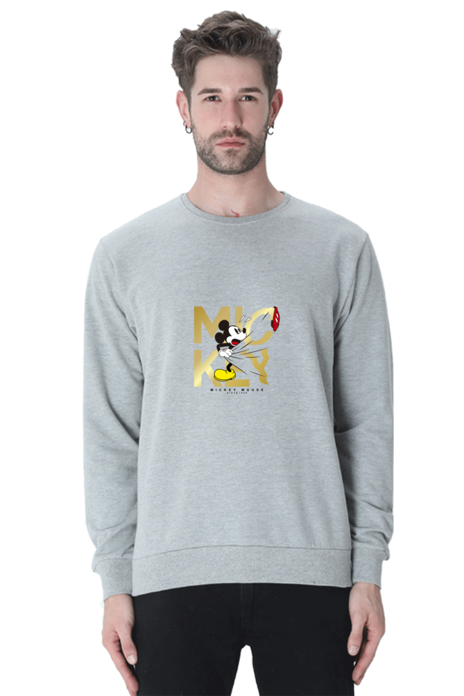 Mickey Gold : 100% Cotton Premium Sweatshirt