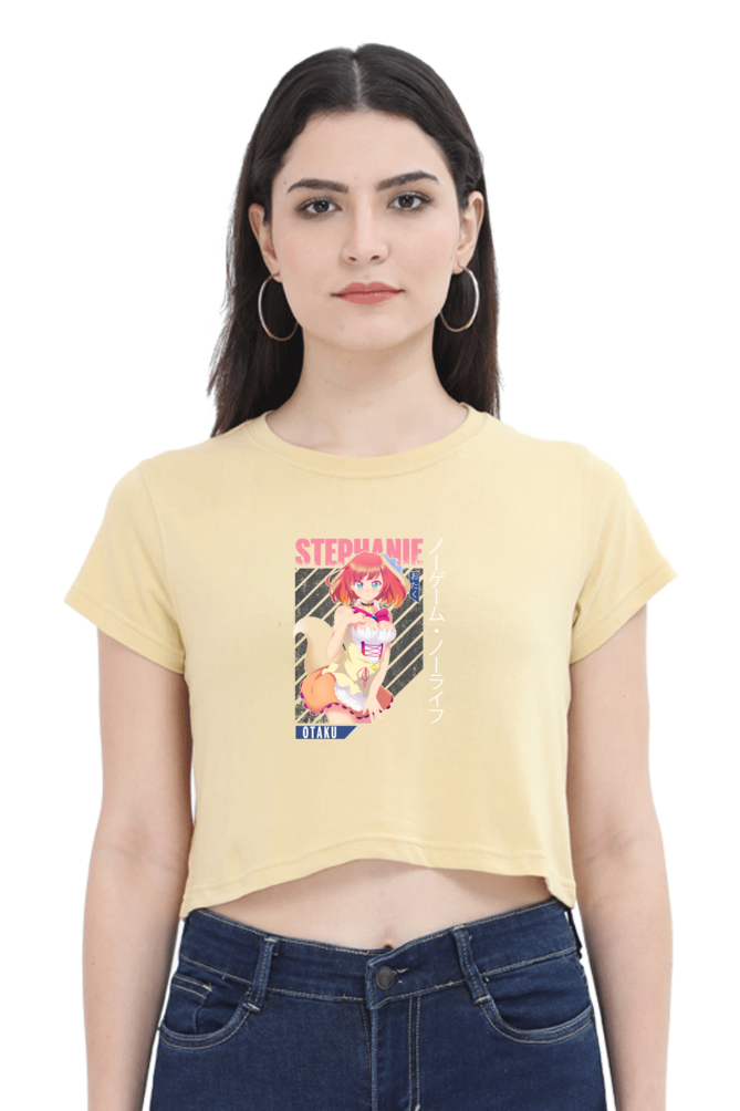 Anime : Stephanie : Premium 100% Cotton Crop Top