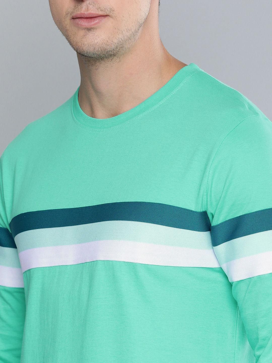 Cotton Color Block Full Sleeves T-Shirt