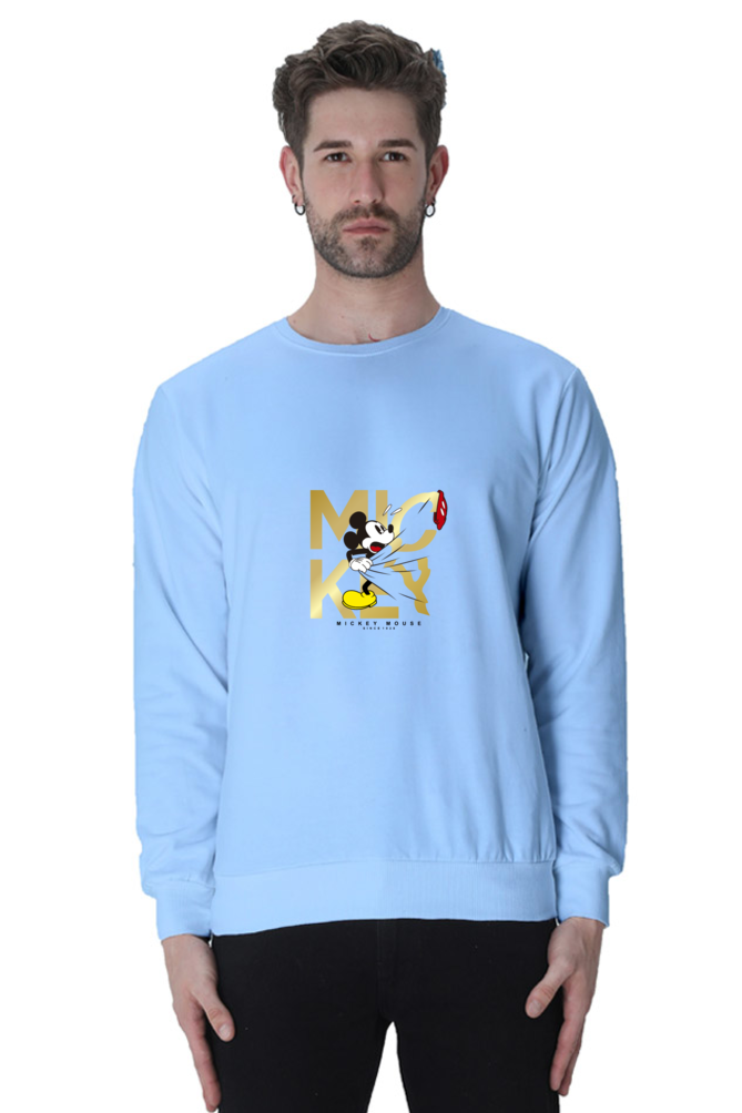 Mickey Gold : 100% Cotton Premium Sweatshirt