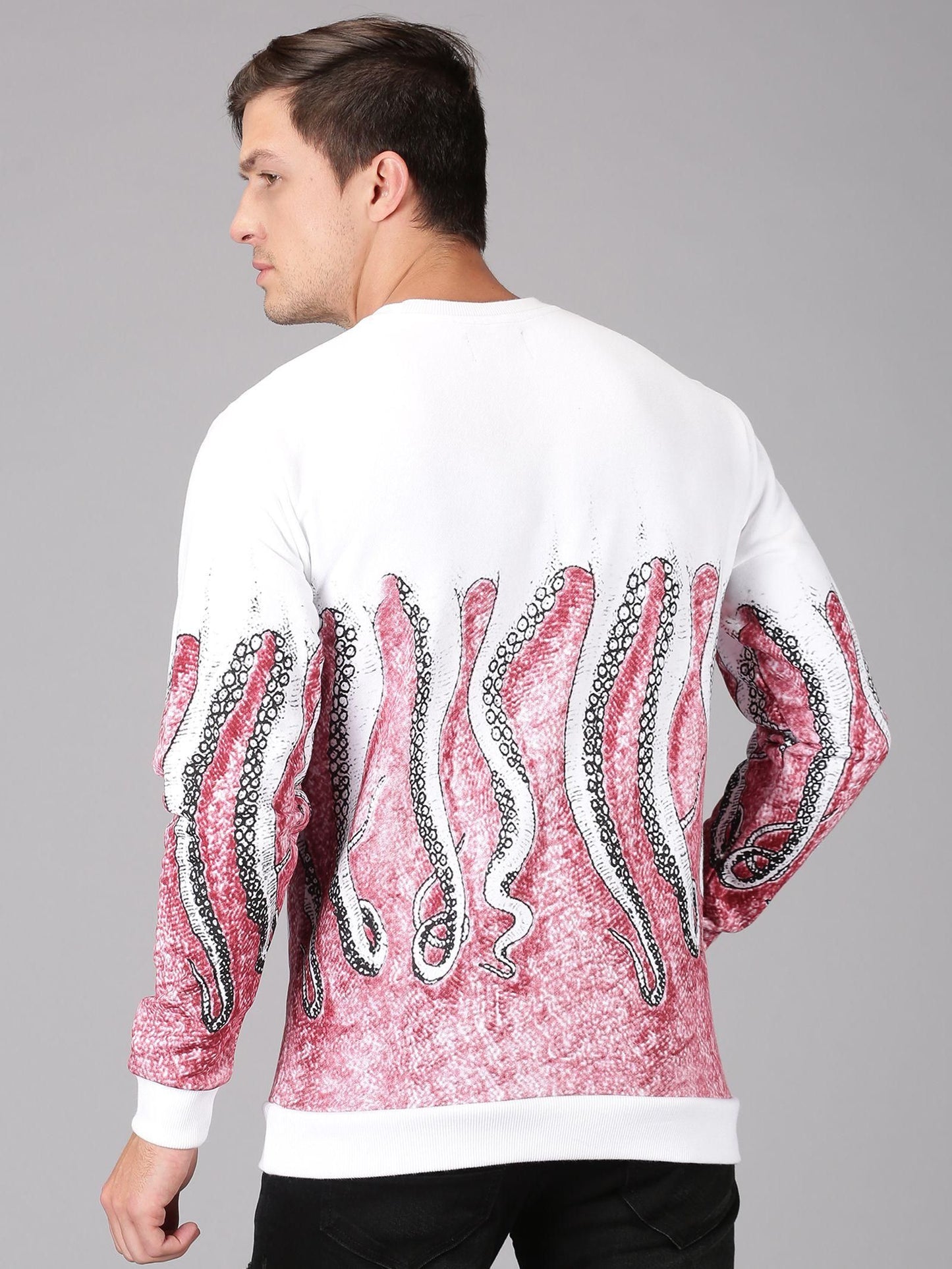 OCTOPUS : Urgear Fleece Printed Full Sleeves Regular Fit Mens Sweatshirt