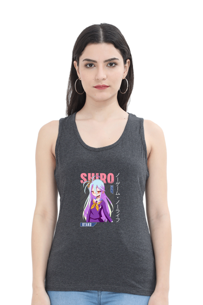 Anime : Shiro : Premium 100% Cotton Tank Top