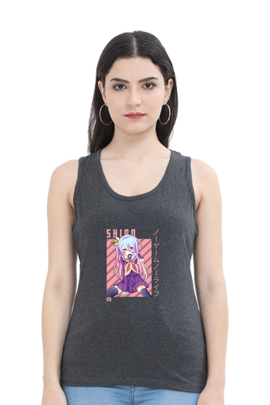 Anime : Shiro : Premium 100% Cotton Tank Top