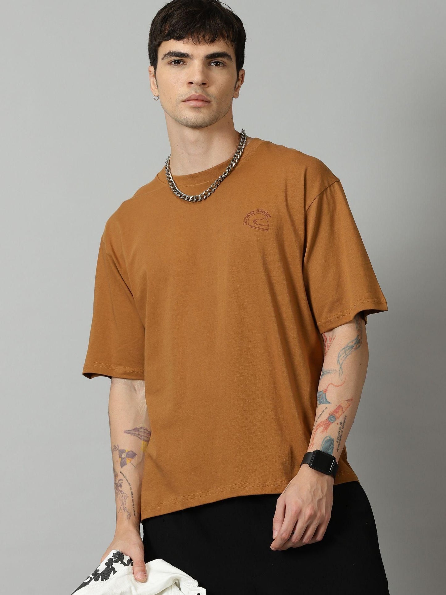 Men's Printed Half Sleeves Casual T-shirt